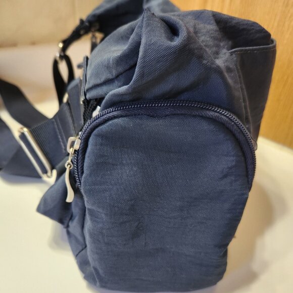 Baggallini Crossbody Travel Bag with Trolley Sleeve – Navy Blue - Picture 3 of 11